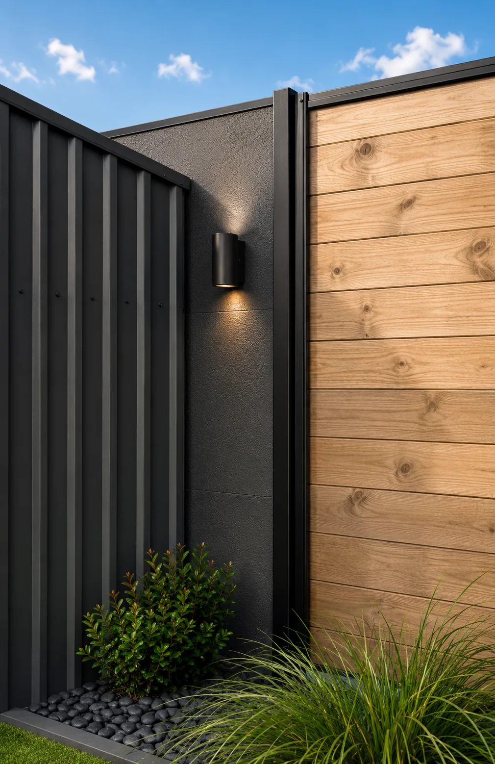 Modern fencing detail, Auckland