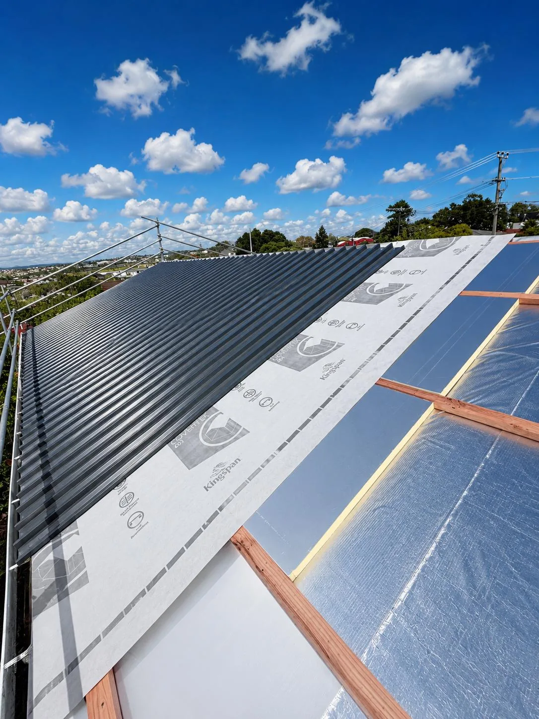 Roof repair project, Auckland